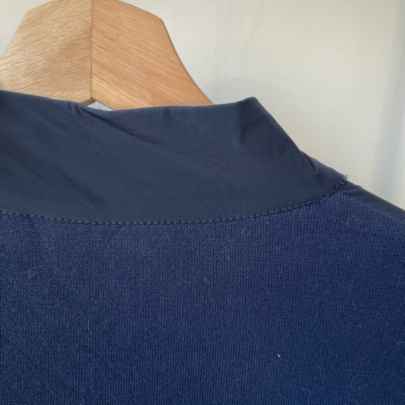 Theory Men’s Mock Neck Zip Sweater in Viscose Knit - Picture 5 of 5